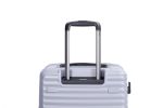 3 Piece Luggage Sets PC+ABS Lightweight Suitcase with Two Hooks, 360¬∞ Double Spinner Wheels, TSA Lock, (21/25/29) Gray