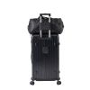 Luggage Set 4 pcs (20"/24"/29"/Travel Bag), PC+ABS Durable Lightweight Luggage with Collapsible Cup Holder, 360¬∞ Silent Spinner Wheels, TSA Lock, Bla