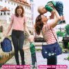 4Pcs Diaper Bag Tote Set Baby Napping Changing Bag Shoulder Mummy Bag