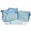 4Pcs Diaper Bag Tote Set Baby Napping Changing Bag Shoulder Mummy Bag