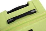 3 Piece Luggage Sets PC+ABS Lightweight Suitcase with Two Hooks, 360¬∞ Double Spinner Wheels, TSA Lock, (20/24/28) Light Green