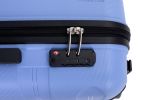 Hardshell Suitcase Spinner Wheels PP Luggage Sets Lightweight Durable Suitcase with TSA Lock,3-Piece Set (20/24/28) ,Purplish Blue