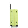 3 Piece Luggage Sets PC+ABS Lightweight Suitcase with Two Hooks, 360¬∞ Double Spinner Wheels, TSA Lock, (20/24/28) Light Green