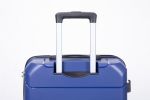 Hardshell Suitcase Spinner Wheels PP Luggage Sets Lightweight Suitcase with TSA Lock,3-Piece Set (20/24/28) ,Navy