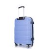 Hardshell Suitcase Spinner Wheels PP Luggage Sets Lightweight Durable Suitcase with TSA Lock,3-Piece Set (20/24/28) ,Purplish Blue