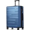 Luggage Sets 3 Piece Suitcase Set 20/24/28,Carry on Luggage Airline Approved,Hard Case with Spinner Wheels,Navy