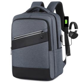 Business Backpack Korean Style Trendy Travel Fashion Simple (Option: Dark Gray-Free Size)