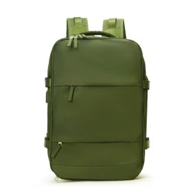 Large Capacity Nylon Travel Waterproof Outdoor Dry Wet Separation Backpack Lightweight Multi-function Bag (Option: Army Green-18 Inch)