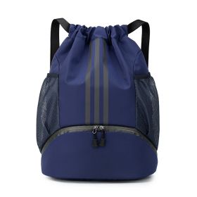 Drawstring Travel Bag Shoulder Unisex Crossbody Bag (Option: Dark Blue-40X16X46cm)