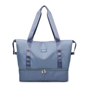 Travel Bag Short Distance Lightweight Tote New Portable Trolley Case (Option: Light Blue-Free Size)