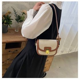 Saddle Bag Fashion One-shoulder Crossbody Bag Commuter Bag (Option: Brown 2-22cmx6cmx12cm)