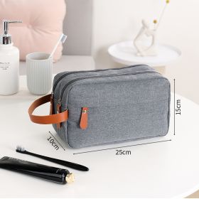 Men's Toiletry Bag Travel Skincare Storage (Option: Gray-25 √ó 15 √ó 10cm)