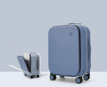 Aluminum Frame Of Suitcase Hard Rim Universal Wheel Trolley Box (Option: Sapphire blue-20inch)