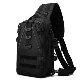 Multi-layer Multifunctional Fishing Outdoor Backpack (Color: Black)