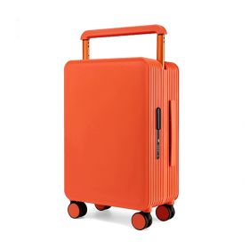 Draw-bar Luggage Wide Good-looking Women's Large Capacity Suitcase (Option: Orange Gift-20 Inch)