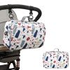 Waterproof baby print stroller bag storage hanging bag diaper bag mother and baby mommy bag