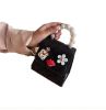 Mini Bag Fashion Kids Pearl Top Handle Quilted Crossbody Hand Tote Shoulder Messenger Bag