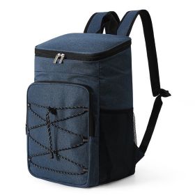 Portable Travel Large Capacity Outdoor Picnic Backpack (Color: Blue, Type: Picnic Backpack)