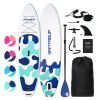 Inflatable Stand Up Paddle Board for Adults with Paddleboard Accessories;  Sup Paddle;  Double Action Hand Pump;  Travel Backpack;  Leash;  Blow Up Su