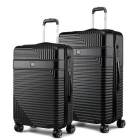 Mykonos Luggage Set-Extra Large and Large - 2 pieces (Material: Polycarbonate, Color: Black)