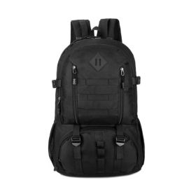 Camouflage Travel Backpack Outdoor Camping Mountaineering Bag (Color: Black, Type: Mountaineering Bag)