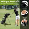 Golf Stand Cart Bag with 6-Way Divider Carry Pockets