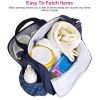 4Pcs Diaper Bag Tote Set Baby Napping Changing Bag Shoulder Mummy Bag with Diaper Changing Pad